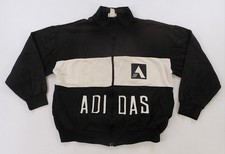 Rare Vintage ADIDAS Spell Out Color Block Full Zip Track Jacket 90s Black White