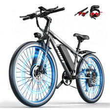 26" Electric Bike for Adults 1500W Mountain Ebike, 28 MPH & 65 Miles, Dual Brake