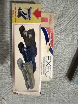Vintage Swingline EXEC Deluxe Desk Stapler with Box & Staple Remover MCM Office