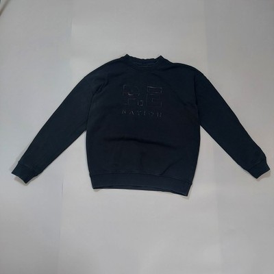 P.E Nation Womens Sweater Size XS Black Cotton Long Sleeve Pullover Crewneck Top
