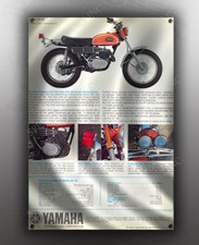 VINTAGE YAMAHA DT-1B MOTORCYCLE BANNER