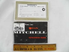 GARCIA MITCHELL  #300 AND #301 SPINNING REEL MANUAL