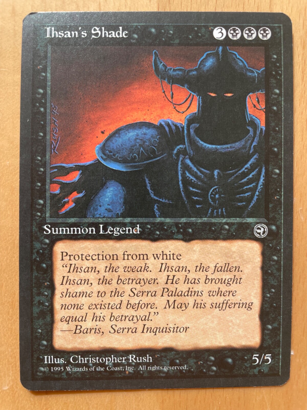 Ihsan's Shade Magic Karte MtG Homelands Ihsans Schatten Heimatländer