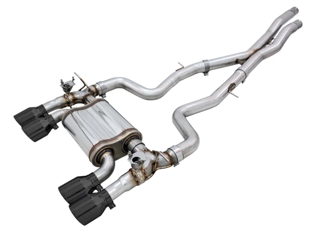 AWE SwitchPath Catback Exhaust Diamond Black For 2015-2018 BMW M3/M4 Foto 2 de 4