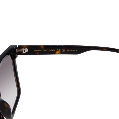 Marc Jacobs Sunglasses MARC 717/S 0869K Havana & Gold Art Deco Square Unisex - Picture 5 of 6
