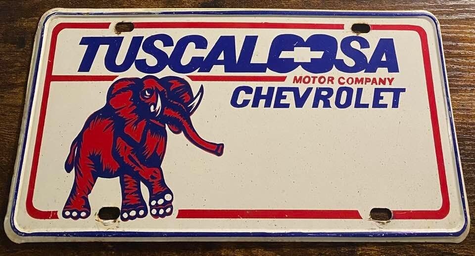 Tuscaloosa Motor Co Chevrolet Dealership Booster License Plate Roll