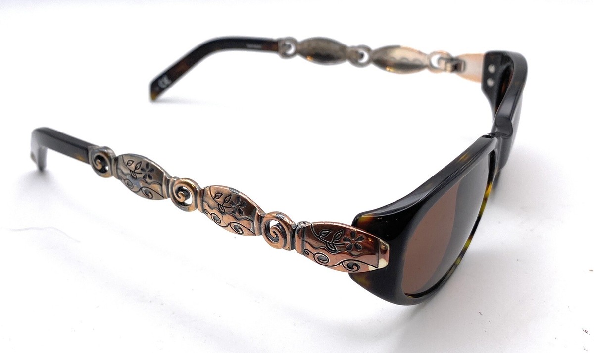 Brighton Harlequin Tortoise Oval Sunglasses w/Original case  display picture 3