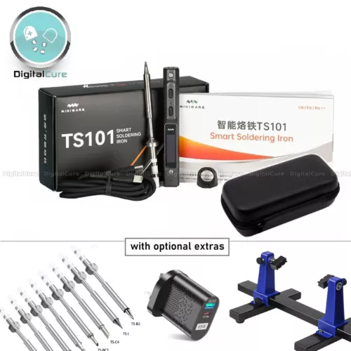 Soldering Iron TS101 Miniware 90W Digital LED Portable TS-BC2 Tip -Replace TS100