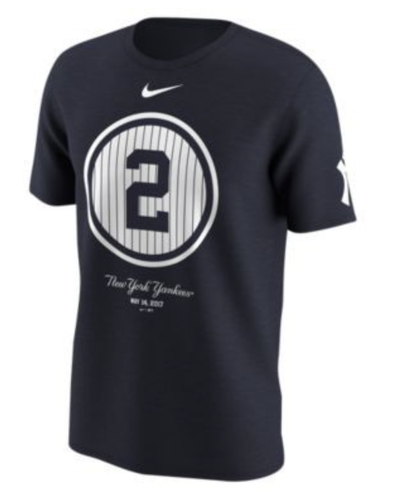 NIKE CAPTAIN DEREK JETER JORDAN RE2PECT THE CAPTAIN Monument Park BLUE T-Shirt