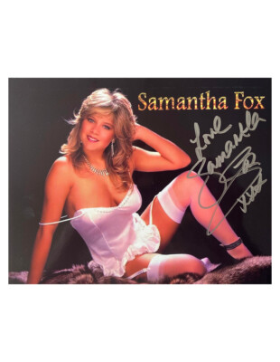 10x8'' Print Signed by Samantha Fox 100% Authentic With Monopoly Events COA