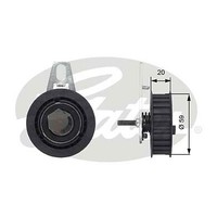 Gates T43108 Tensioner Pulley, Timing Belt For Alfa Romeo Lancia