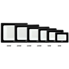 30W - 300W Cool White Led Floodlights Garden Outdoor Security Waterproof Lights