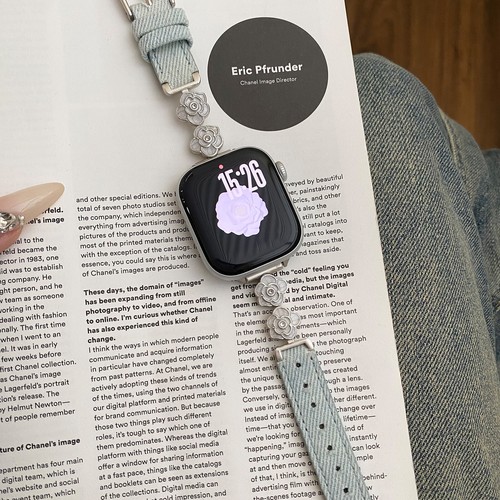 Elegant Cowboy Strap Bracelet Band with Diamond For Apple iWatch 10/9/8/7/6/5/SE - 第 10/61 張圖片