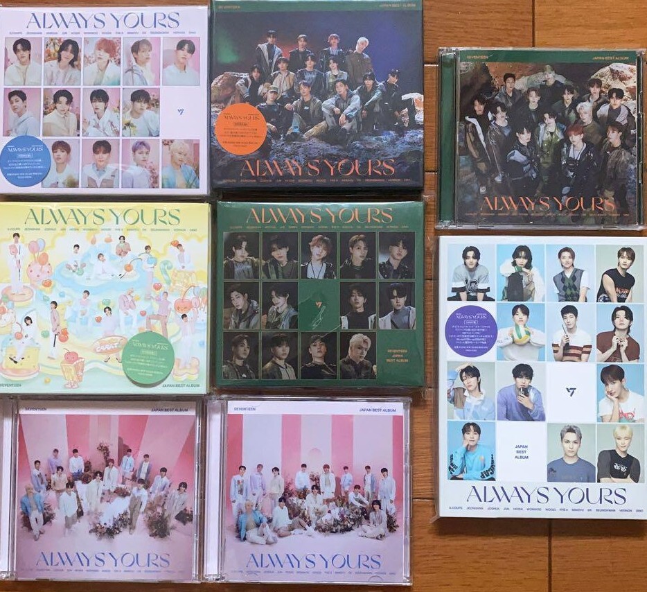 SEVENTEEN ALWAYS YOURS CD STANDARD A B C D FLASHPRICE CARAT 7net