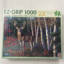 Jigsaw Puzzle Master Pieces 1000 Autumn Sentinel Deer In The Forest Large Pieces