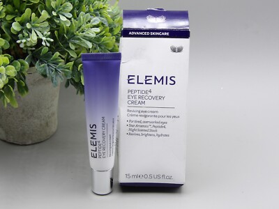 Elemis Peptide4 Eye Recovery Cream Reviving Eye Cream 0.5 oz New In Box