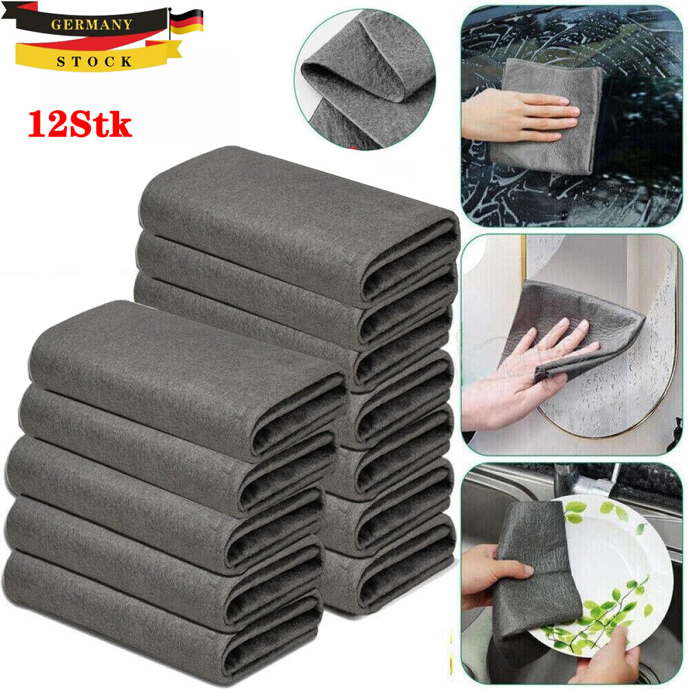 12x Verdicktes magisches Reinigungstuch,.Streck Free wiederverwendbare Cleaninng