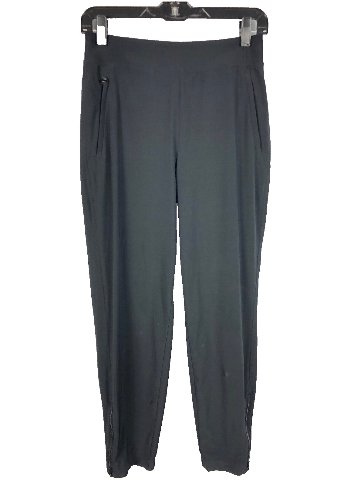 Brooklyn Heights High Rise Jogger Pants 2 XS 533443 Zip Pockets Stretch Black