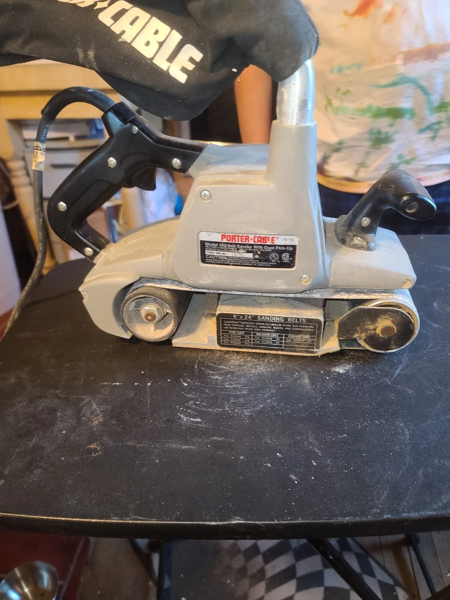 Porter Cable Model 362 Belt Sander 4 x 24 w Dust Bag Whisper Series Made In USA