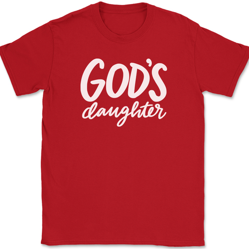 T-Shirt Gottes Tochter Christian Jesus Lobpreis Gottesdienst Gott Glaube Text T-Shirt - Bild 4 von 10