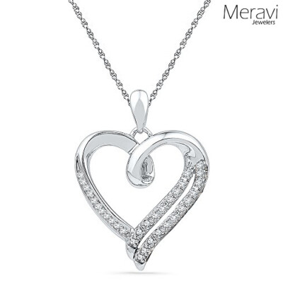 ネックレス・ペンダント STONEHENgE silver heart necklace s-l400.jpg