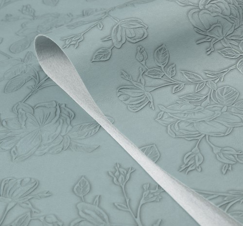 FLORAL Faux Leather Fabric Upholstery Material Vinyl Car Seat Flower Leatherette - Picture 18 of 21