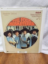 Vintage RCA Videodiscs THE FOUR MUSKETEERS SELECTAVISION Movie