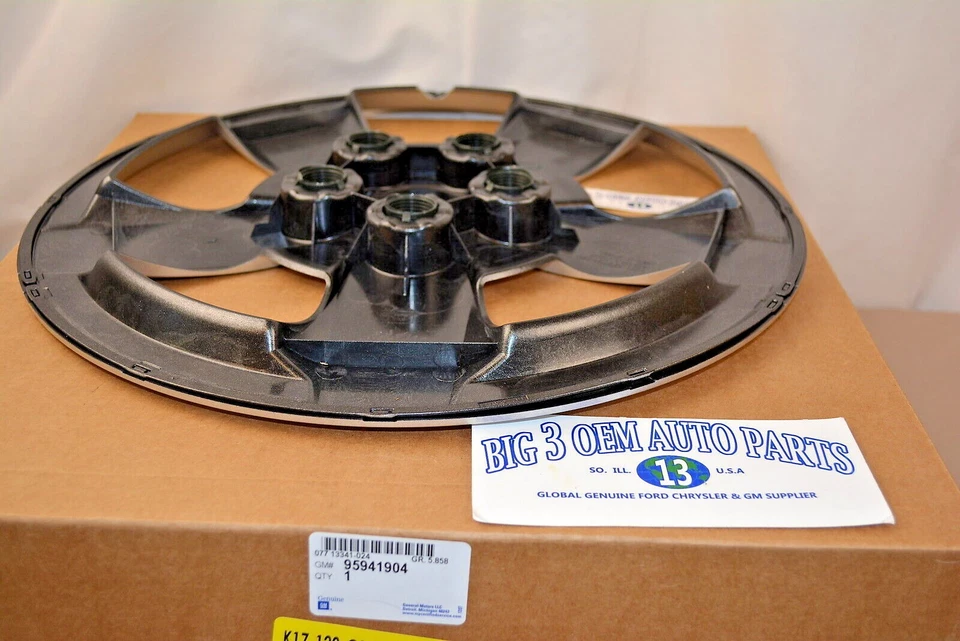 雪佛兰 Sonic Sedan & Hatchback 银色轮毂盖车轮盖全新原始设备制造商 95941904 — 第 3/3 张图片