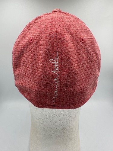 Gorra Travis Mathew Flexfit S-M Roja Gris Logo Golf Informal Para Hombre Jaspeada - Imagen 4 de 7
