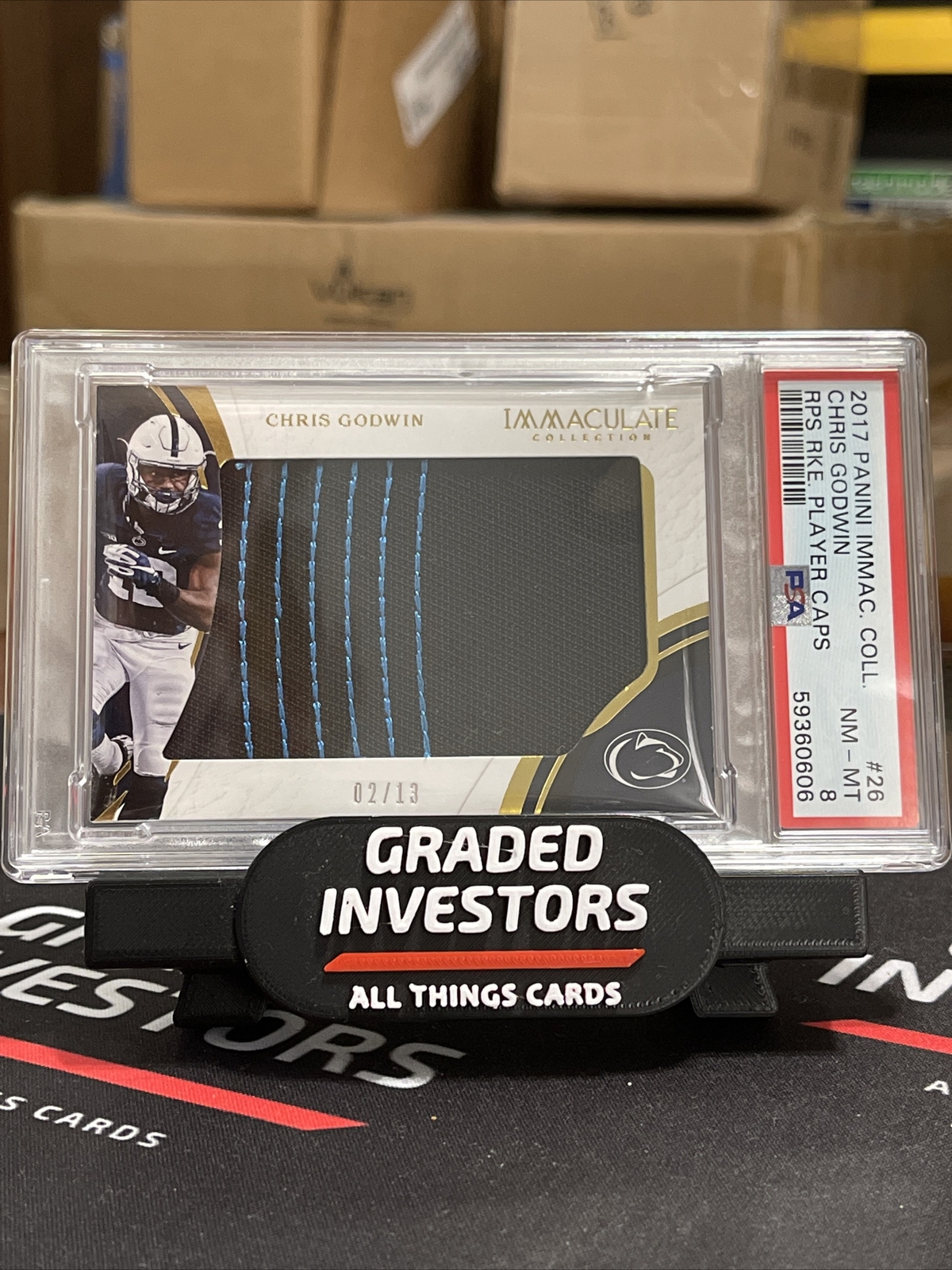 Chris Godwin Panini Immaculate Collegiate Rps Rookie Player Caps #26 Base