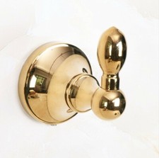 Gold Color Brass Wall Mounted Single Robe Hook Bathroom Wall Hook Hanger Zba882