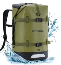 IDRYBAG Waterproof Backpack for Travel Kayaking, Boating, Swimming 35L