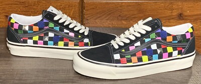 Vans Old Skool 36 DX Anaheim Factory Mix Checkerboard Sneakers Men's 8.5/Wmns 10
