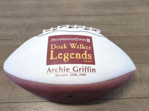 Doak Walker Legends Award Archie Griffin 2000 Collectible Football Ron Dayne - Picture 1 of 3