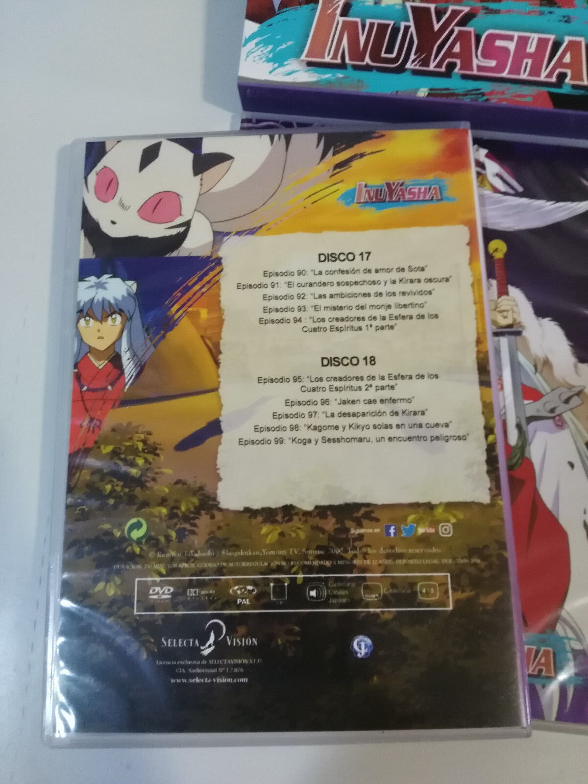 BLURAY INUYASHA (TEMPORADA 3 COMPLETA EPISODIOS 67 - 99)