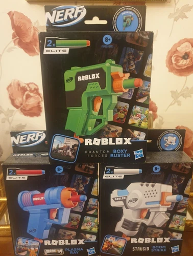 NERF Roblox Strucid Boom Strike, Madcity Plasma Ray, Phantom Forces Boxy Buster