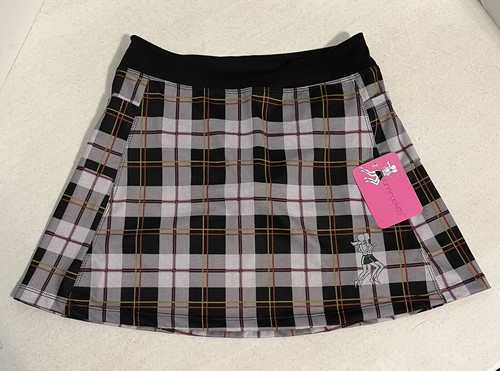 Faldas para correr Skort Talla 3 Falda de tenis elástica Negra Blanca Bolsillos a cuadros 26W Nueva con etiquetas - Imagen 2 de 12