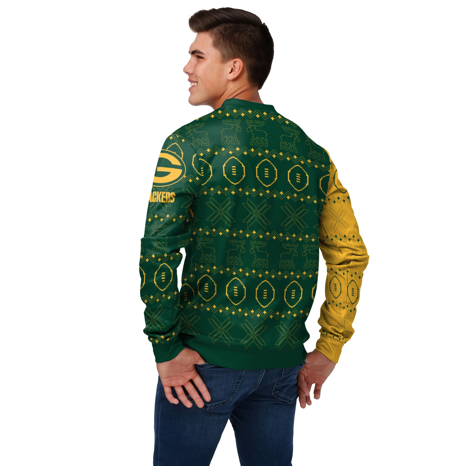 Men's football Green Bay Packers Ugly Printed Sweater