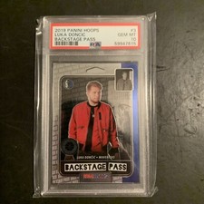 2019 Panini Hoops #3 Luka Doncic Backstage Pass PSA 10