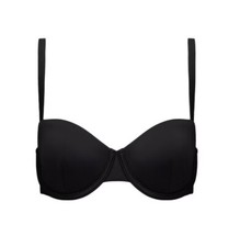 NWT Cuup Swim Top The Balconette Black Size 16