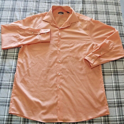 Van Heusen Regular Fit Stretch Mens Collared Button Dress Shirt