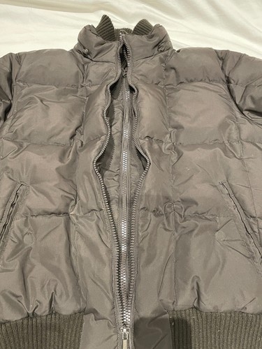 Royal Falcon Winter Puffer Jacket Men's L Large Brown Used Double Zip Insulated - Picture 6 of 9