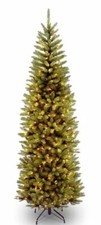Artificial Slim Christmas Tree National Tree Company Kingswood Fir Pencil Tree