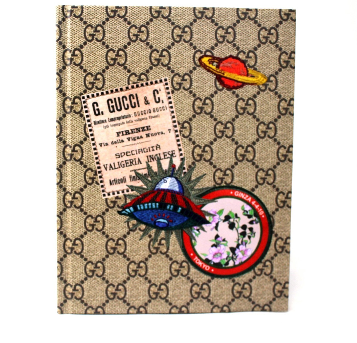 GUCCI GG Brown Stationery Note Book Scratch Book Accessories