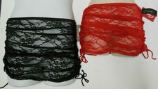 Capezio Stretch Lace Skirt Ruched Sides 10319 2 colors Ladies sizes only