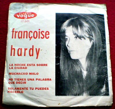 FRANCOISE HARDY - LA NUIT EST SUR LA VILLE + 3 - UNIQUE COVER  - EP - URUGUAY