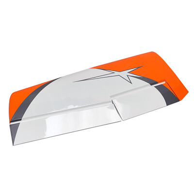 Pilot-RC Skywolf V2 73 Zoll (30cc) linke Kotflügelverkleidung (orange/weiß - Schema 05)