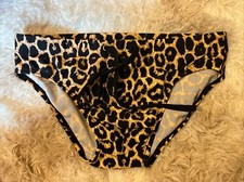 Women  s Bathing Suit Bottom Cheetah Print Size Medium