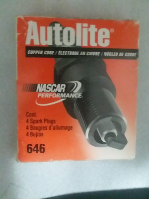 Auto lite Copper Core Spark Plug # 646 Lot of 3 Plugs Nascar Licensed
