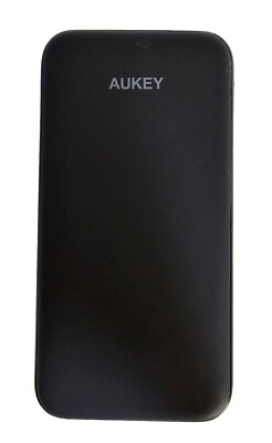 AUKEY Portable Power Bank Charger Slim Design Dual USB Port w/Flashlight 10000mA